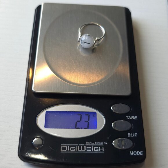 Size 6 Sterling Silver Handmade Spinning Rutilated Quartz Ring A399 - Picture 6 of 6